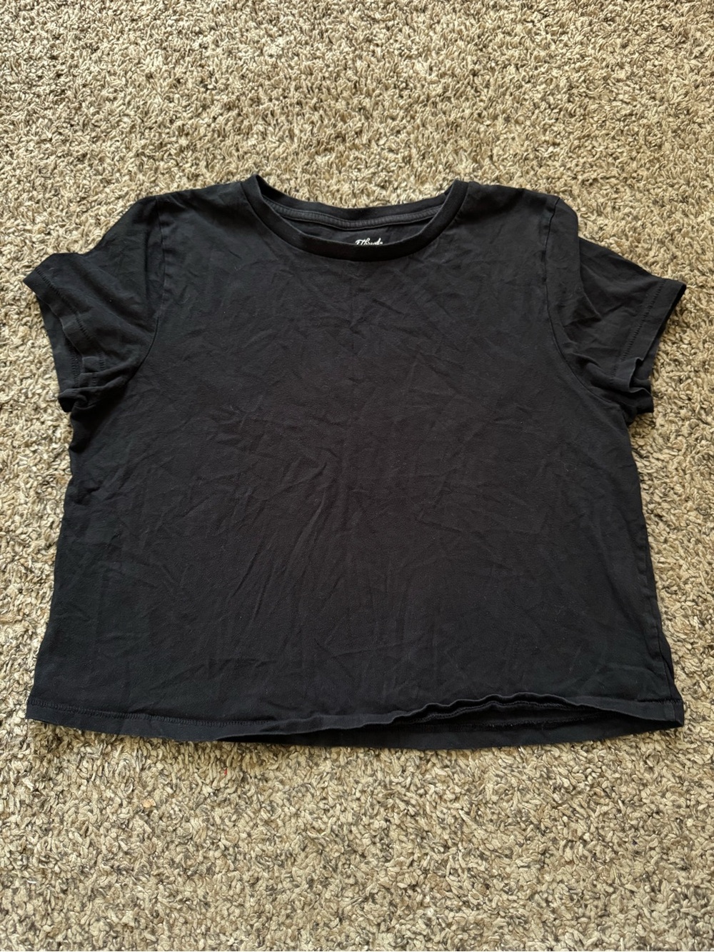 Universal Thread Black Short Sleeve Crewneck Tee